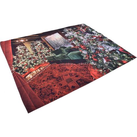 Tenture murale de Noël 200x150 cm - Décoration festive pour intérieur, scène de fête (1/5)
