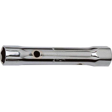 ORECA-CHIAVE A TUBO DOPPIA BOCCA ESAGONALE mm 6X7 CROMATA