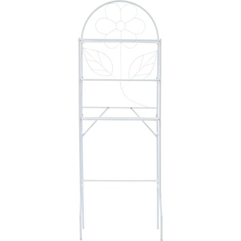 vidaXL Toilet Rack White 60x33x174 cm