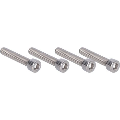 Lot de 4 vis à six pans creux M10x55 acier inox A2-70 DIN 912 pas fin 1.25mm visserie boulonnerie (1/5)