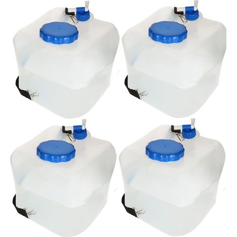 KOTARBAU Lot de 4 bidons à eau pliables avec poignée de transport et bec verseur 16 l (1/5)
