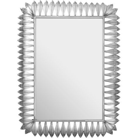 Premier Housewares Merlin Silver Leaf Frame Wall Mirror (1/5)