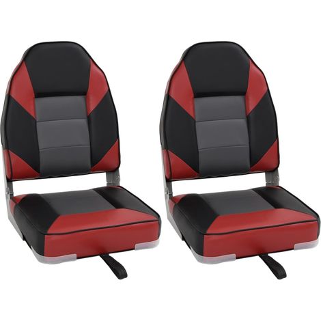 Asientos de barco plegables con respaldo alto 2 uds 39x43x58 cm vidaXL (1/5)