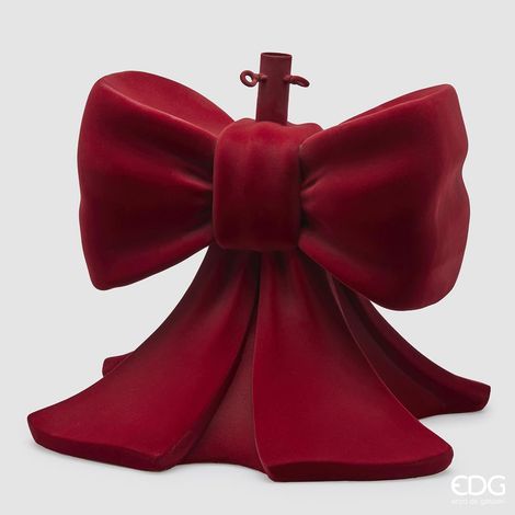 EDG Base Albero Di Natale Pino Fiocco Velluto 57 Cm