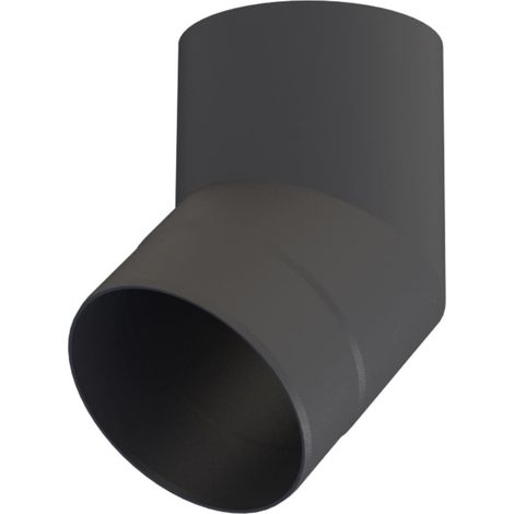Coude 45° de poêle noir diamètre 120 mm