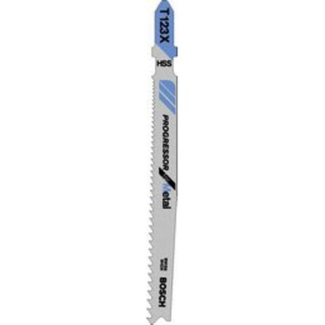 Bosch T123X Jigsaw Blade pk 3 progressor for metal