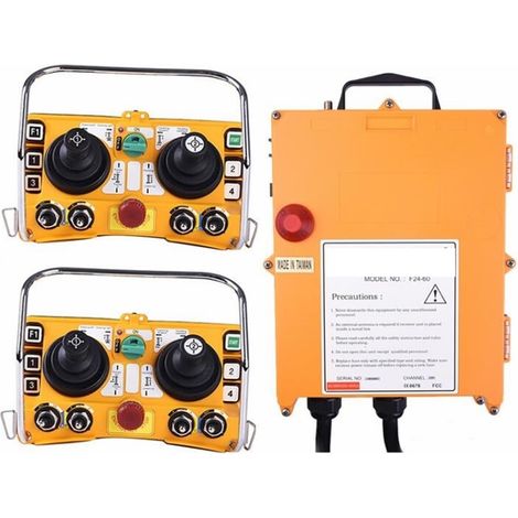 Télécommande de Grue à Tour, Joystick Industriel sans Fil, Double Bascule, Radio, contrôleur de Pont aérien(2T 1R,AC38O) (1/5)