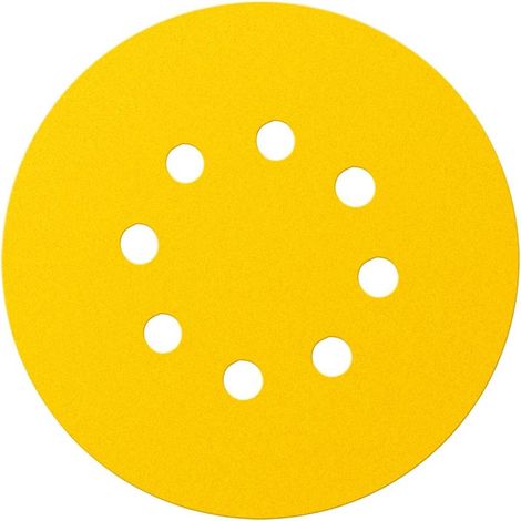Dischi abrasivi da 225 mm, K120, 5 pezzi, con fori