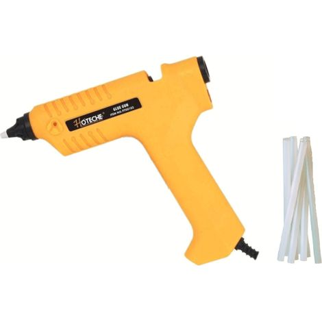 KIT PISTOLA COLLA A CALDO 80W INCOLLATRICE TERMOCOLLANTE + 5 STICK BASTONI 287