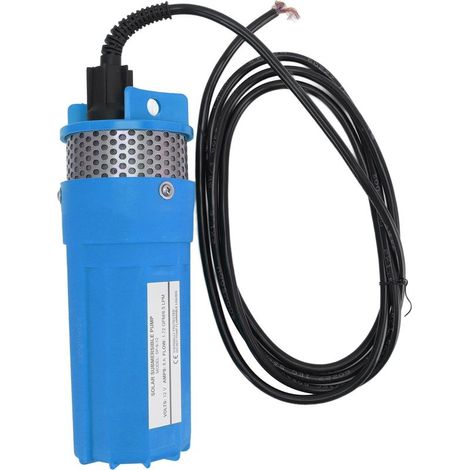 6.5L pompe à eau de puits solaire haute puissance 12V DC pompe submersible à énergie solaire pour étang d'irrigation besoins d'eau à distance bleu (1/2)