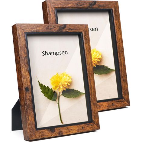 Cadre Photo 13x18 cm Cadre d'image Pour Mur et Bureau 2 PCS Décoration de Maison Anniversaire,Cadeau de la fête des mères (1/5)
