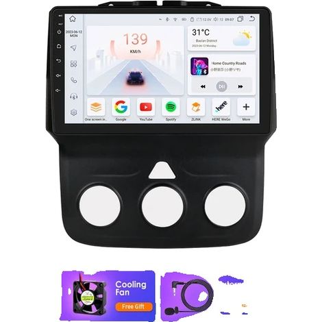 Autorradio Android, pantalla táctil de 9 pulgadas, conectividad inalámbrica. (1/2)