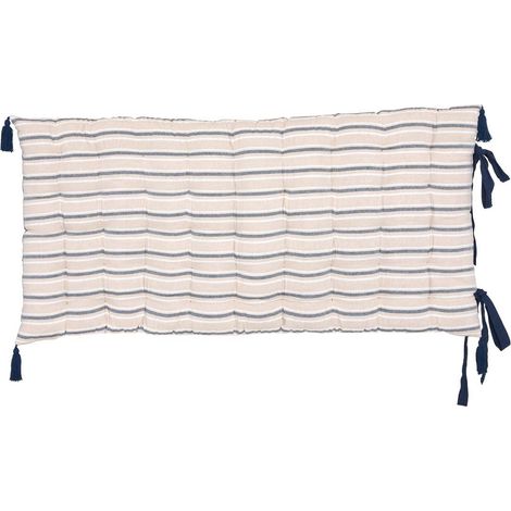 Cojín de suelo Groove 120x60cm rayas azul marino - Atmosphera créateur d'intérieur (1/4)