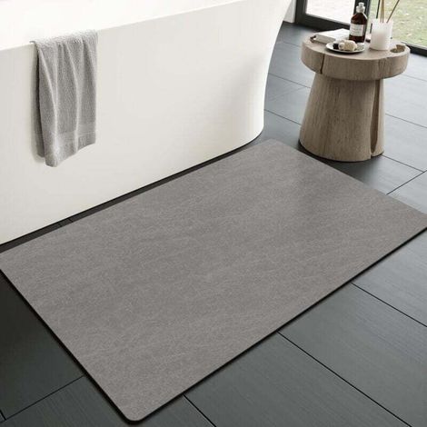 Super absorbent non-slip bath mat – 40 x 60 cm, quick-drying, machine washable, thin and elegant for the bathroom
