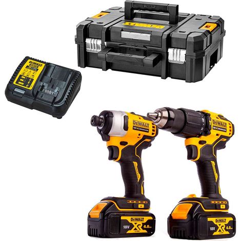 DeWALT DCK2062M2T Brushless 18v XR DCD709 Combi Drill & DCF809 Impact Driver (1/3)
