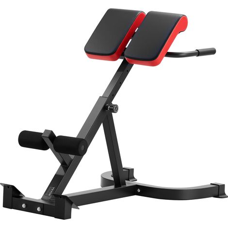 Banc Lombaire Réglable, Banc d'Hyperextension Capacité de 136 kg, Chaise Romaine Multifonction, Équipement d'Exercice pour Fessiers, Ischio-jambiers, Bas du Dos et Abdomen, Fitness Gym Domicile (1/5)