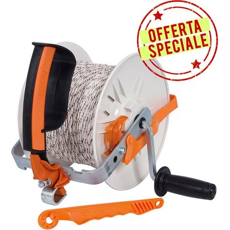 OFFERTA SPECIALE Avvolgitore con moltiplicatore con filo 500m
