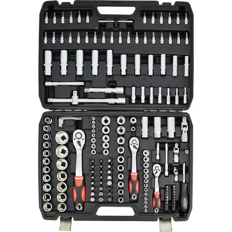 JUEGO DE LLAVES AWTOOLS 173 piezas 123814 LÍNEA NEGRA (1/2)