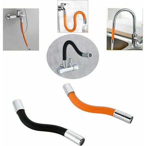360° drehbare Wasserhahnverlängerung 30 cm – Schwarz