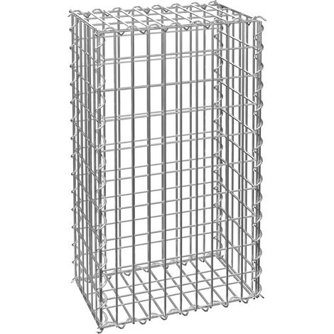 Gabione Steinkorb mit Maschenweite 5x10cm - Drahtkorb, Metallkorb, Steinkörbe - 100 x 30 x 50 cm (1/5)