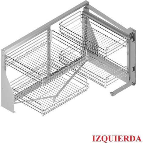 extraible rincon classic m900 cromo izquierda con bastidor cierre amort., 4 cestas 35kg.