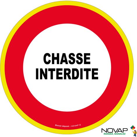 Panneau Chasse interdite - haute visibilité - Ø 300mm - 4091143