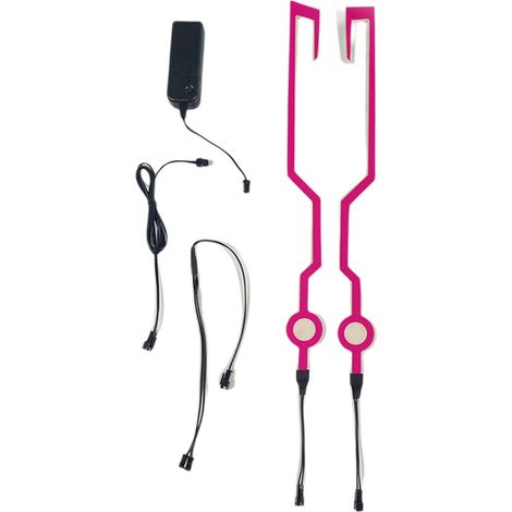 Bande lumineuse à clip pour casque, élément lumineux EL à lumière froide, éclairage nocturne pour casque de moto, bande lumineuse à lumière froide (1/5)
