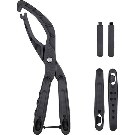 Alicates para neumáticos,Herramienta para neumáticos de bicicleta,Cambio de neumáticos,Apertura ergonómica ancha,Longitud: 245 cm,Color negro (1/5)