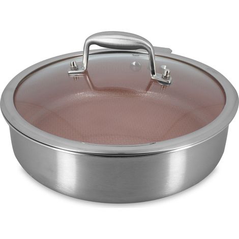 Sauteuse 24cm en acier inoxydable, AGLAE