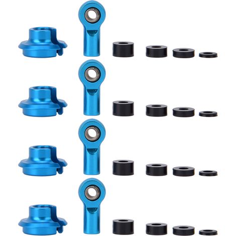 Rotule de biellette de direction, accessoire de rechange pour voiture RC 1-10 ECX 2 roues motrices, bleu ECX1038B (1/5)