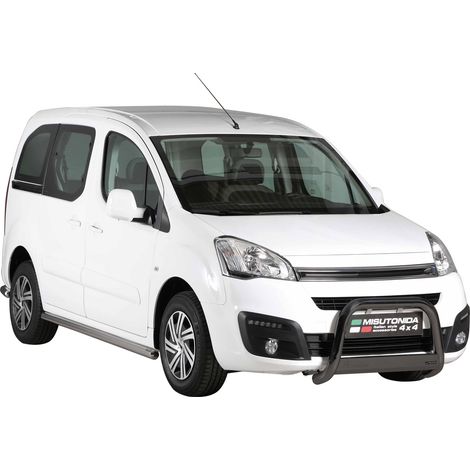 Pare-buffle Avant pour Citroen Berlingo 2015-2018 63 mm en Acier Noir (1/5)
