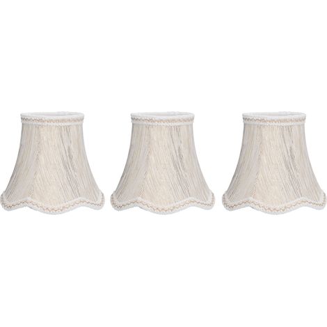 Lot de 3 abat-jour en tissu à clipser pour ampoule E14, accessoire pour lustre, idéal pour la maison et l'hôtel. (1/5)