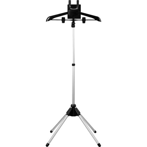 Dampfbügeleisenständer, höhenverstellbar, faltbar, schwarz