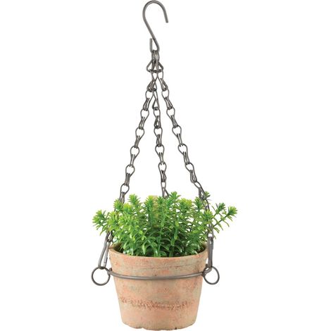Esschert Design Vintage Terracottatopf mit Kette