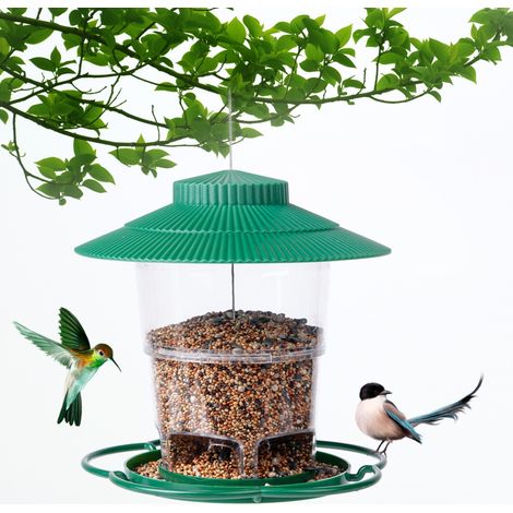 Faltbarer, tragbarer und aufhängbarer Vogelfutterspender für den Außenbereich, vogelsicher, ideal für Garten, Terrasse oder Hinterhof. (1/3)