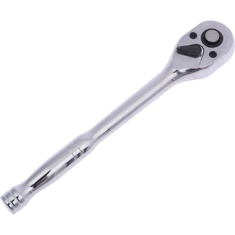 3/8" Drive Ratchet Wrenches, 72 Teeth Quick Release Socket Wrench Handle, Chrome Vanadium Mirror Polished, Auto Repair Garage Mechanic Tool, 195mm 422908