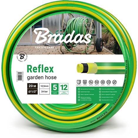 BRADAS WFR1/250 50 M 3 PRISES REVÊTEMENT D'EAU TUYAU 1/2 '', VERDREHUNGSFEST, VERT, 40 X 40 X 30 CM (1/4)