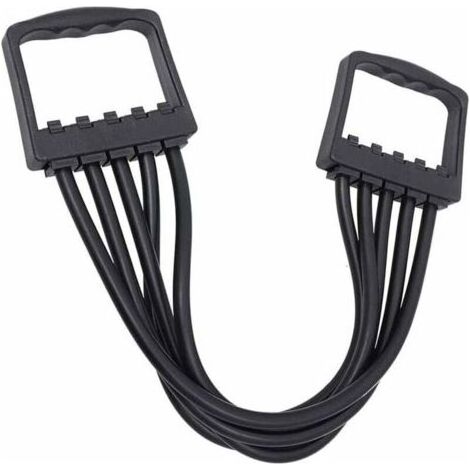 Extenseur de Poitrine Fitness, 5 Tubes élastiques Détachables, Fitness Cable Exorciseur, Chest Expander Ajustable,pour Fitness Musculation-Fei Yu (1/4)