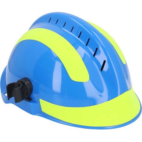 Casque de sauvetage avec doublure réglable, résistant à la chaleur, absorbant les chocs, fente pour la Construction, casque de sécurité pour le travail, bleu (1/5)