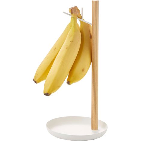 yamazaki Tosca Supporto per Banane, Legno, Bianco, Taglia Unica, 180 unità (1/4)