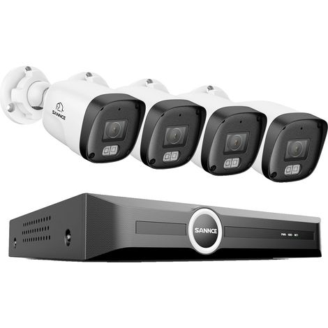 Heim-Sicherheitskamera-System, 3 MP Auflösung, Nachtsichtfähigkeit, 8CH NVR 4 Stück Kamera, 1T-b (1/2)