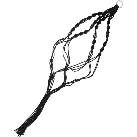 Suspension pour plantes IMIKEYA en macramé, corde de polyester, rondes et carrées (1/5)