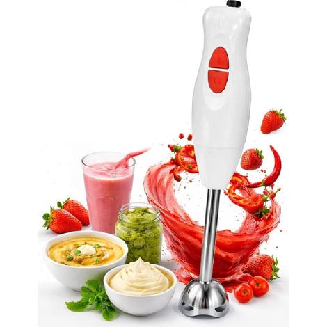 TRADE SHOP - Frullatore A Immersione Con 2 Velocità Lame In Acciaio Per Frullati Zuppe Salse Kk-s12 - (1/3)