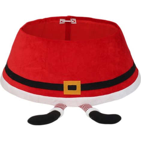 Falda para árbol de Navidad, saco de dormir de Papá Noel divertido, cuello divertido, reuniones familiares, 42 x 24 cm (altura 24 cm / base 56 cm) (1/5)