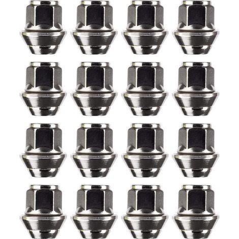 Jeu d'écrous de roue en alliage. M12 x 1,5, rondelle conique, 19 mm hexagonal pour une utilisation avec les jantes en alliage Ford et plus (16) (1/5)