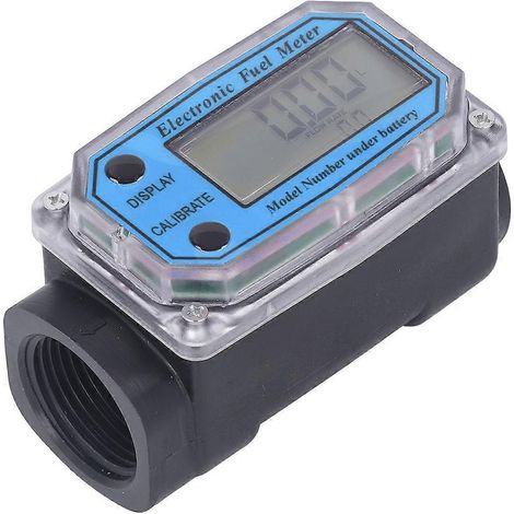 Débitmètre électronique de carburant pour turbine avec affichage numérique (1,3 pouce) et batterie (2,3–3,3 V)