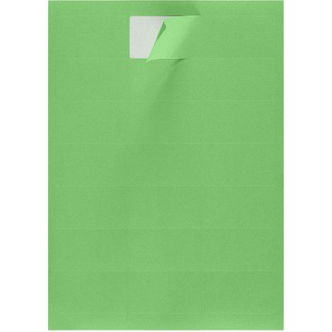 Etiquettes couleurs 63,5 x 38,1 mm vertes - Boîte de 2100