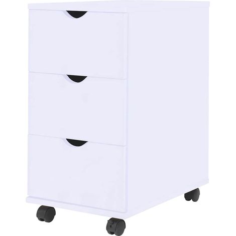 Mueble de cajones blanco 33x45x60 cm vidaXL (1/5)