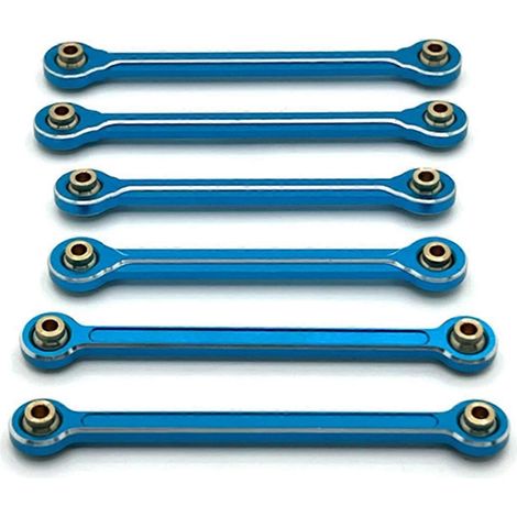 Blaues RC-Car-Lenk- und Traktionsgestänge-Set (1/5)