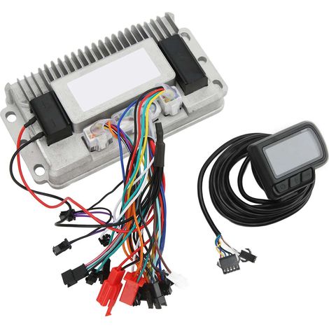 Kit contrôleur moteur sans balais 36V 48V 1000W EN06 écran LCD, ensemble 3 modes à onde sinusoïdale pour vélo électrique (1/5)